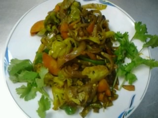 107. Sweet and sour mixed vegetables